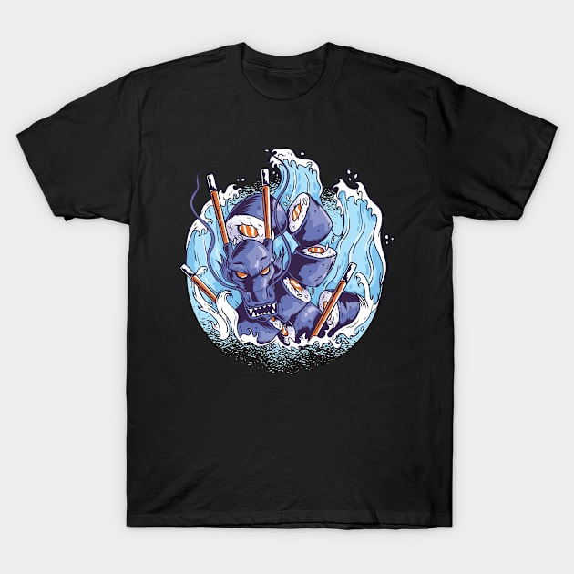 Dragon sushi T-Shirt by inspiringtee